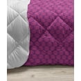 thumbnail image 3 of Geometric Down Alternative Comforter, Thin Lines Striped Contemporary Squares Triangles and Rectangles, Microfiber Quilt for All Season, 5 Sizes, Charcoal Grey and White, by Ambesonne, 3 of 3