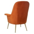 thumbnail image 4 of Safavieh Couture Home Aimee Retro Glam Sienna Velvet Arm Chair, 4 of 6