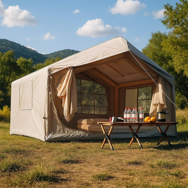 エアテント Inflatable Tent Large Inflatable Tent with Built-in Air Pump, 4 Seasons