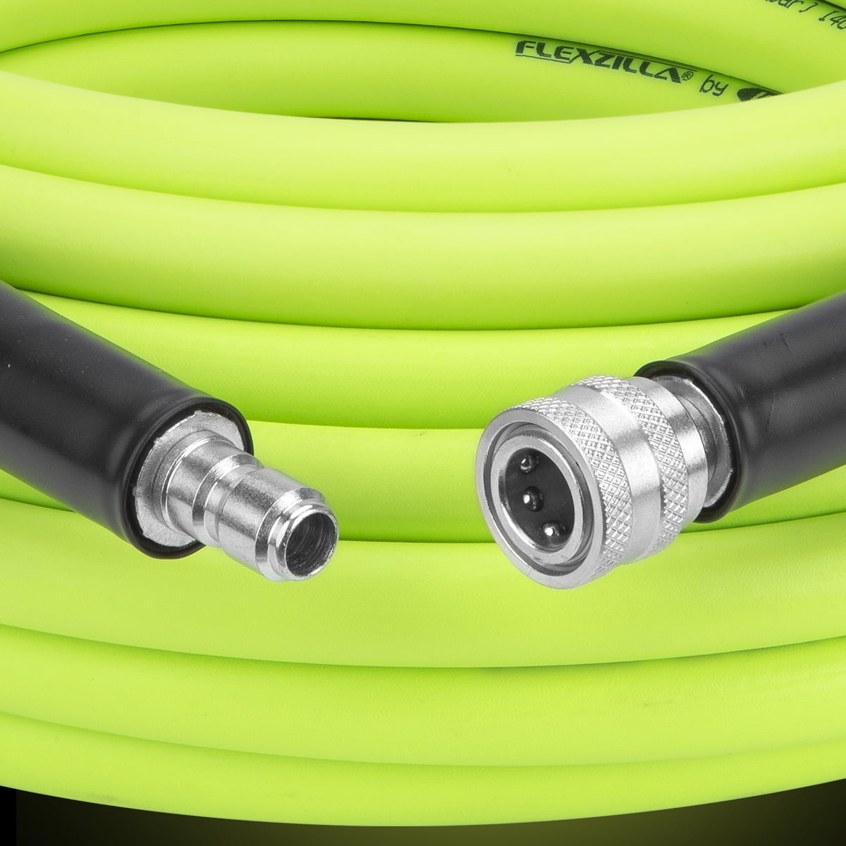 Flexzilla Pressure Washer Hose, 3/8 in. x 50 ft., 4200 PSI, Integrated  Quick Connect Fittings, ZillaGreen 