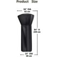 thumbnail image 3 of 210D Heavy Duty Waterproof Standup Patio Heater Cover, Heater Covers compatible with Outdoor with Zipper Pyramid, Black, 3 of 5