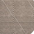 thumbnail image 3 of HomeRoots 674643 8 ft. Brown & Beige Geometric Transitional Washable Round Area Rug with UV Protection, 3 of 9