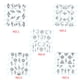 thumbnail image 3 of Soidarity Nail Art Flower Nail Stickers Decoración 3D DIY Mujeres Niñas Retro Moon Pendant Nail Decal Arte de uñas No.04 Soidarity MJ1201-04, 3 of 6