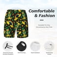 thumbnail image 3 of Haiem Happy St. Patrick's Day Pattern Mens Swim Trunks with Compression Liner 2 in 1 Swimming Shorts Stretch Swimwear Quick Dry,Board Shorts-Small, 3 of 6