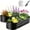 Black-2pcs, variant on Large Oval Metal Raised Garden Bed 4x2 FT Outdoor Galvanized Planter Box for Vegetables