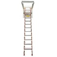 thumbnail image 2 of Hidden Telescopic Folding Ladder Orange 10.5ft/13Steps Al-Mg Alloy 31.5x35.4in, 2 of 11