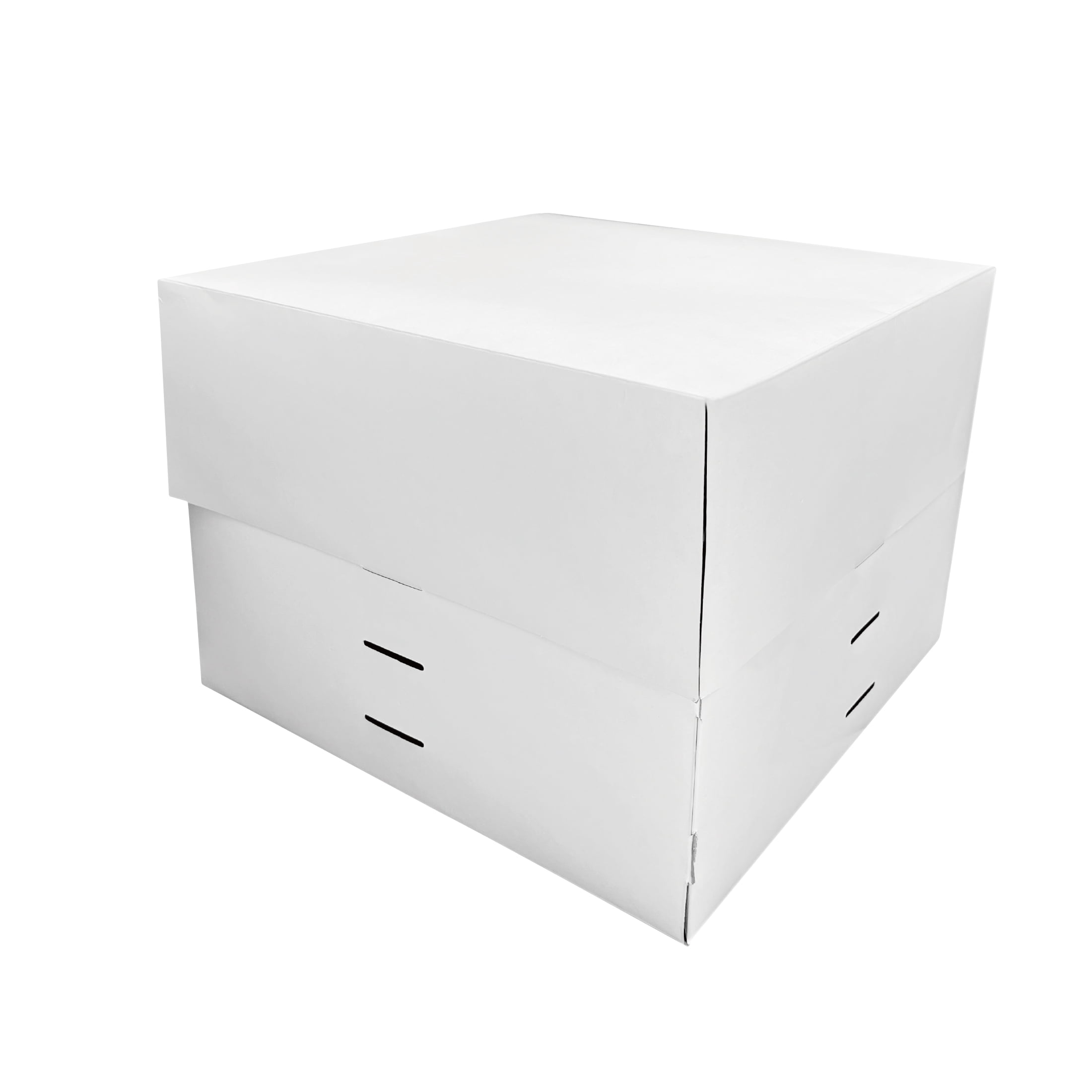 8" x 8" x 6" White Adjustable Cake Box, by Way To Celebrate
