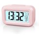 thumbnail image 1 of (Rosa) Reloj despertador digital a batería, reloj despertador digital LED, pantalla grande con temperatura y fecha para oficina en casa, 1 of 5