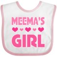 thumbnail image 3 of Inktastic Meema Girl Granddaughter Girls Baby Bib, 3 of 4