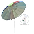 thumbnail image 4 of 8 Ft Metal Rainbow Beach Patio Umbrella 16 Rib Tilt Market Table Sunshade 4 Pack, 4 of 9