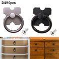 thumbnail image 5 of Mexican Pine Furniture Metal Handles Vintage Drawer Knobs Pulls 2Pc Black, 5 of 9