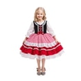 thumbnail image 5 of Byoo Infant Girl's Gingham Print Dirndl Dress Lace Trim Oktoberfest Gown Holiday Party Dresses, 5 of 5