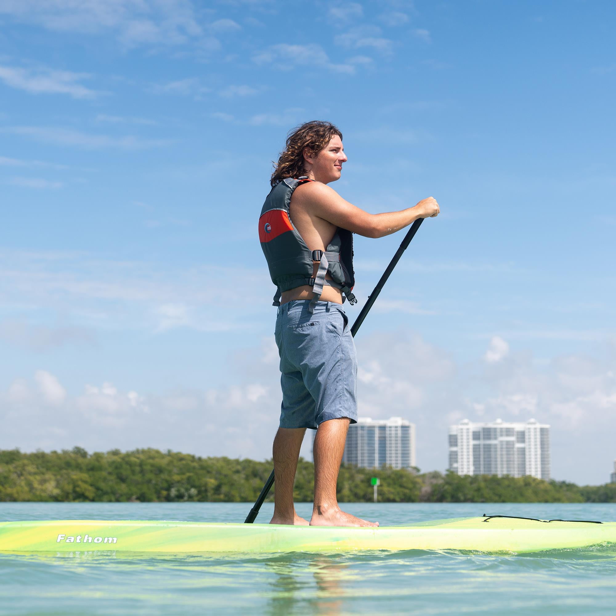 Lifetime Horizon 10 ft Stand-Up Paddle Board with Paddle, Lemongrass Fusion (91312)