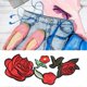 thumbnail image 2 of 2PCS Plum Blossom Cloth Sticker Embroidered Patch DIY Applique Craft Decoration Plum Blossom Set, 2 of 3