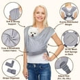 thumbnail image 4 of GOUWAN Dog Sling Carrier for Small Dogs Backpack Adjustable Hands Free Front Sling Dog Carrier, 4 of 7