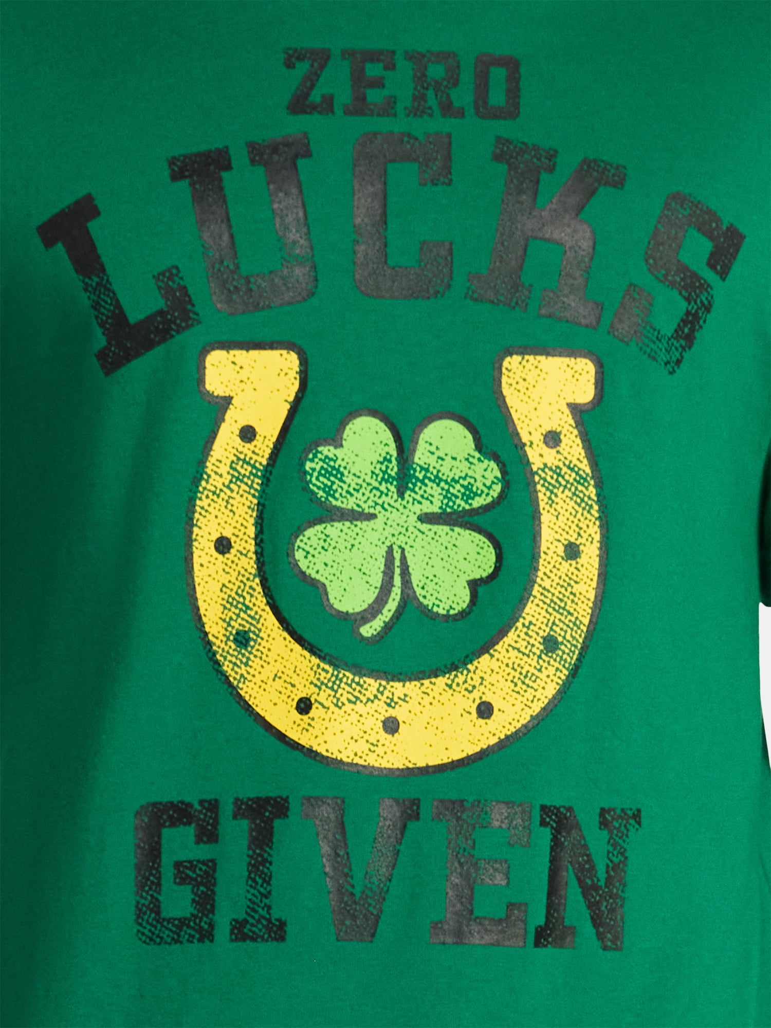 Saint Patrick's Day Men's Zero Lucks Graphic Tee by Way to Celebrate, Sizes XS-5XL