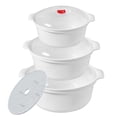 thumbnail image 1 of Juego de cuencos para microondas POYIPI Ramen Cooker para sopa con tapas, 3 unidades, 1 of 7