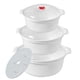 thumbnail image 1 of Juego de cuencos para microondas POYIPI Ramen Cooker para sopa con tapas, 3 unidades, 1 of 7