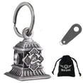 thumbnail image 2 of Dream Apparel 【2Pack】Motorcycle Bells for Biker Good Luck Riding Bells with Hanger Motorcycle Accessory or Keychain for Luck, 2 of 5
