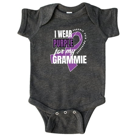 

Inktastic Chronic Pain I Wear Purple For My Grammie Gift Baby Boy or Baby Girl Bodysuit
