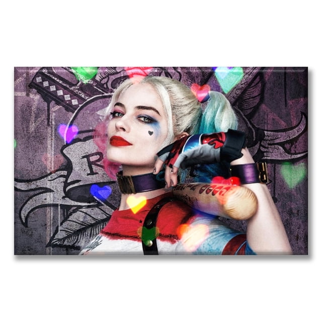 Cuadro Canva Listo Para Colgar Tipo Galería Harley Queen 50X75 cm