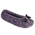 thumbnail image 3 of Womens Velour Ballet Slippers, 3 of 3