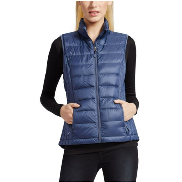 Weatherproof 32 Degree Heat - Women's Packable Ultra-Light Down Puffer Vest  (Blue Grey, Small) - Walmart.com