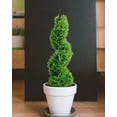 thumbnail image 6 of 3ft Artificial Spiral Topiary,Faux Topiary Trees,Artificial Boxwood Plants,Topiary Trees Artificial Outdoor 2 Pack,Fake Plant Green Decor for Outdoor and Indoor,Topiaries for Front Porch Set of Two, 6 of 7