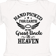 thumbnail image 4 of Inktastic Handpicked for Earth by My Great Uncle in Heaven Boys or Girls Long Sleeve Baby Bodysuit, 4 of 5