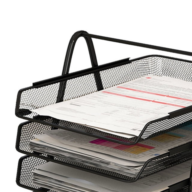 Mesh Desk File Organizer,Office Desk Document Tray Desk File Tray Organizer Desk Document Tray Optimal Efficiency