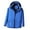 Blue, variant on ZQUUVOU Waterproof Rain Jacket for Men Solid-Color Fashionable Zipper Pocket Windbreaker Detachable Hood Long Sleeve Casual Outwear Jacket Blue