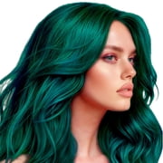 Splat Original Complete Kit, Semi-Permanent Hair Dye with Bleach, Deep Emerald