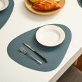 thumbnail image 2 of Ensemble de 6 Sets de Table Antidérapants Lavables Résistants à la Chaleur en PVC pour Table à Manger Bleu, 2 of 4