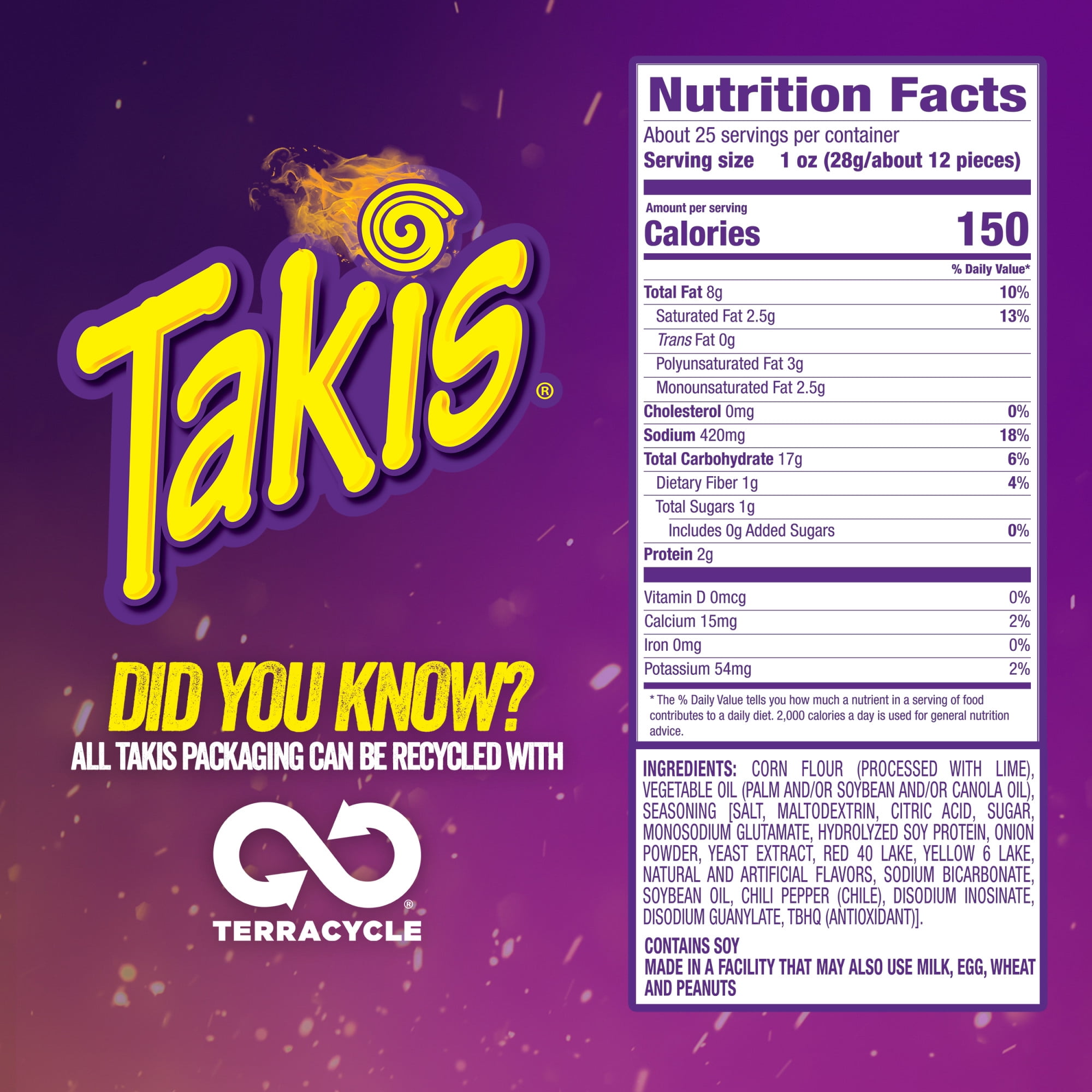Takis Fuego 24.7 oz Party Size Bag, Hot Chili Pepper & Lime Rolled Tortilla Chips