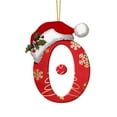 thumbnail image 2 of JeashCHAT 26 Initial Letter Christmas Ornaments, Red Personalized Christmas Initial Ornaments, Christmas Tree Decoration Hanging Pendant Xmas Gifts for Kids, 2 of 5