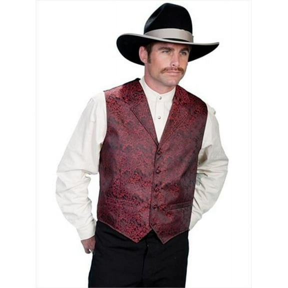 Scully Rangewear 100 Percent Polyester Mens Firebreather Vest - Red - Medium