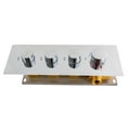 thumbnail image 6 of 3/4/5 Way Shower Brass Thermostatic Valve Shower Diverter Flow Control Valve Kit - HI14008A-1 Silver, Chrome Plated, 6 of 19