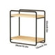 thumbnail image 3 of Estantería de pared de hierro negro, estante de pared sin perforación para almacenamiento de tazas, armario de almacenamiento de artículos varios, estantes de almacenamiento de pared para baño, estant, 3 of 6