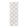 thumbnail image 4 of My Magic Carpet Machine Washable Rug Medina Moroccan Diamond Ivory 2.5' X 7' 6' Runner, 4 of 6