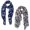 Blue Peach, variant on 2 Pack Chic Trendy Lightweight Animal Print Elephant Wrap Scarf Shawl 2 Pack