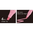 thumbnail image 2 of fafa-JAVAPEN rainbow pastel Highlighter brush Chisel Tip Pens (Fluorescent Purple, 12-Count), 2 of 4