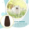 thumbnail image 3 of Camisa para Cachorros Methold Suavidad Dulce Ropa Chaleco Espesar Café 3XL, 3 of 6