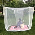 thumbnail image 6 of Square White Single-door Mosquito Net Sleeping Folding Tent for Patio, 6 of 8