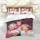 thumbnail image 5 of Chicas Doradas Conjunto de sábanas temático, trío de piezas, cómodo y amigable con la piel, diseño único, regalo de decoración para el hogar para familiares, amigos y fans, 90 cm * 190 cm, 5 of 6