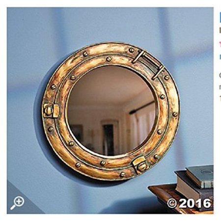 - Nautical Ship Porthole Mirror Wall Decor by Fun Express
