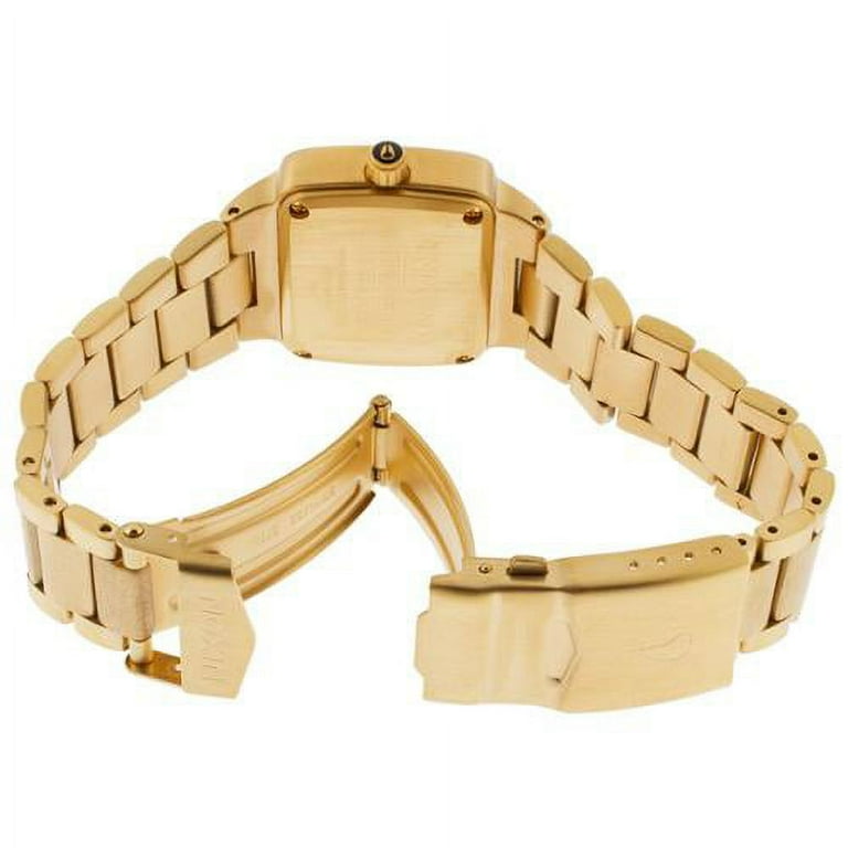 Nixon Women s A3001043 The Small Player Black Dial Yellow Gold Steel Diamond Watch Walmart