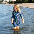 thumbnail image 4 of JAN & JUL Toddler Boy High Neck Two-piece Swim-suit with UV Protection (2T, Dinoland), 4 of 8