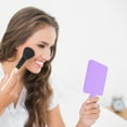 thumbnail image 3 of Unique Bargains 2pcs Delicate Square Handheld Mirrors for Personal Grooming Purple, 3 of 5