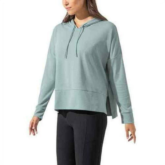 Mondetta Ladies' Ottoman Light Weight Hoodie, Abyss Green, XXL