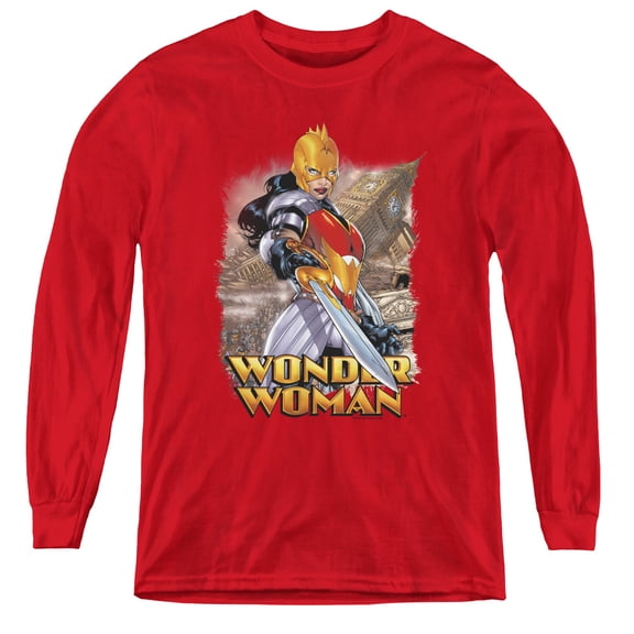 Jla - Wonder Woman - Youth Long Sleeve Shirt - Small